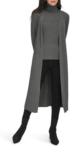 Calvin Klein Womens Duster Open Front Cardigan Sweater