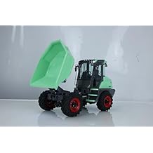 LESU 1/14 4X4 RC Hydraulic Articulated Dumper Truck for Aoue 6MDX RTR Tipper Truck Light Sound I6S Radio Controller Green