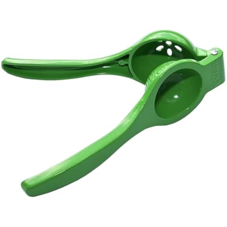 IMUSA Lemon or Lime Manual Squeezer, Citrus Juicer for Max Extraction, Green