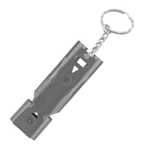Whistle, 150 dB High Decibel Survival Whistle, Outdoor Metal Safety and Multifunctional Double Tube Wilderness Whistle, Whistle Emergency for Hiking Backpacking Hunting Daily Life Camping