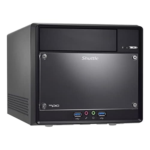 Shuttle XPC Cube SH510R4 Mini Barebone PC Intel H510 Supports 125W 11th10th Gen Rocket LakeComet Lake CPU No RAM No HDDSSD No CPU No OS 300W80 Plus Bronze Flex PSU,Black