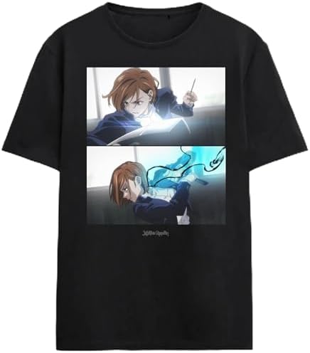 Bioworld Jujutsu Kaisen Nobara Adult Black Crew Neck Short Sleeve T-Shirt