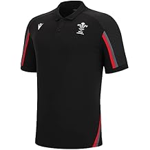 Macron Wales Rugby Travel Polo 22/23