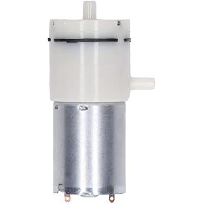 Miniature Vacuum Pump, Micro Air Pump DC Air Diaphragm Pump Micro Vacuum Pump with 90 Degree Angle Air Ports White Used in Air Sampling, Instrument Equipment 12V 1.8A 30W