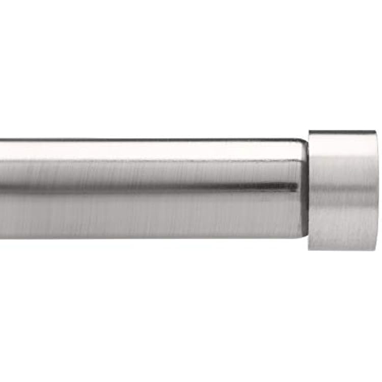 Umbra Cappa Adjustable Curtain Rod, Heavy Duty 1-14 Inch Diameter, 36 to 72 Inches, Nickel