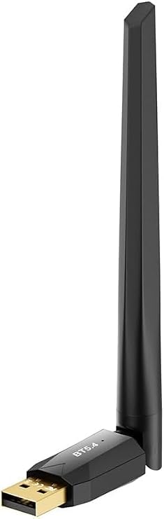 Bluetooth Adapter 5.4 for PC, 150M Long Range Bluetooth Stick USB Dongle 5.4 EDR Adapter for Desktop Laptop PC Plug & Play Compatible with Windows 11/10/8.1