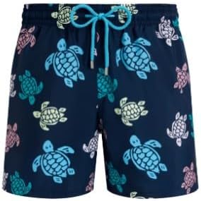 Men Ultra-light and Packable Swim Trunks Tortues Multicolores