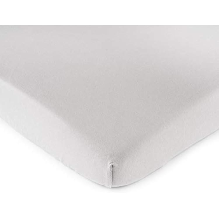 31x39 Fitted Playard Sheets - Compatible with Maxi COSI Swift Playard 100% Cotton Silver Gray