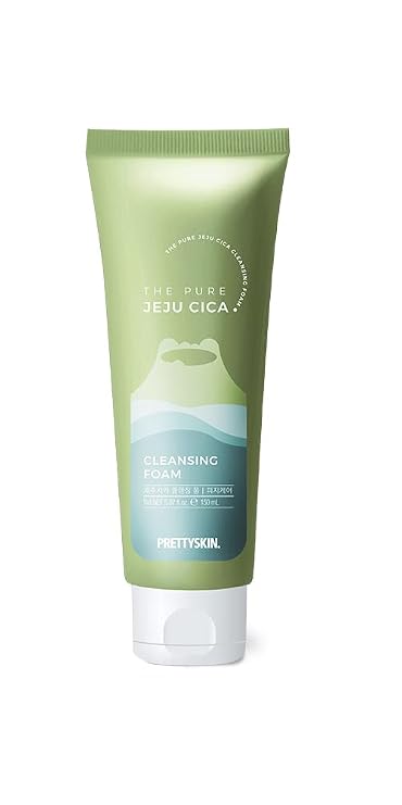 PRETTYSKIN The Pure Jeju Cica Centella Asiatica Extract Cleansing Foam 5.07fl.oz.(150ml) (Cleansing Foam)