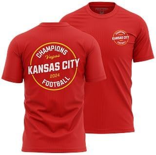 Kansas Champions Shirt for Men, Unisex Kansas Football Shirts Winners 2024 Front & Back