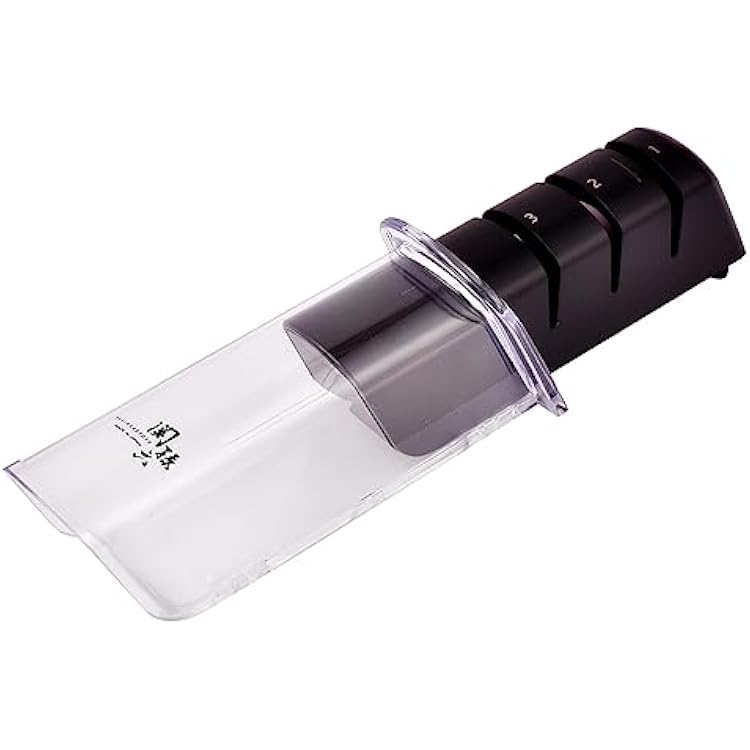 Kai Seki Magoroku Diamond and Ceramic Sharpener AP-0308, BlackWhite, 141  51  55 mm Length X WidthX Height