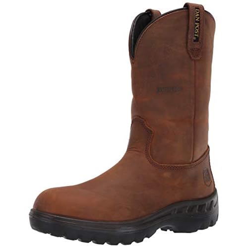 Dan Post Boots Mens Cummins Waterproof Steel Toe Work Safety Shoes Casual - Brown