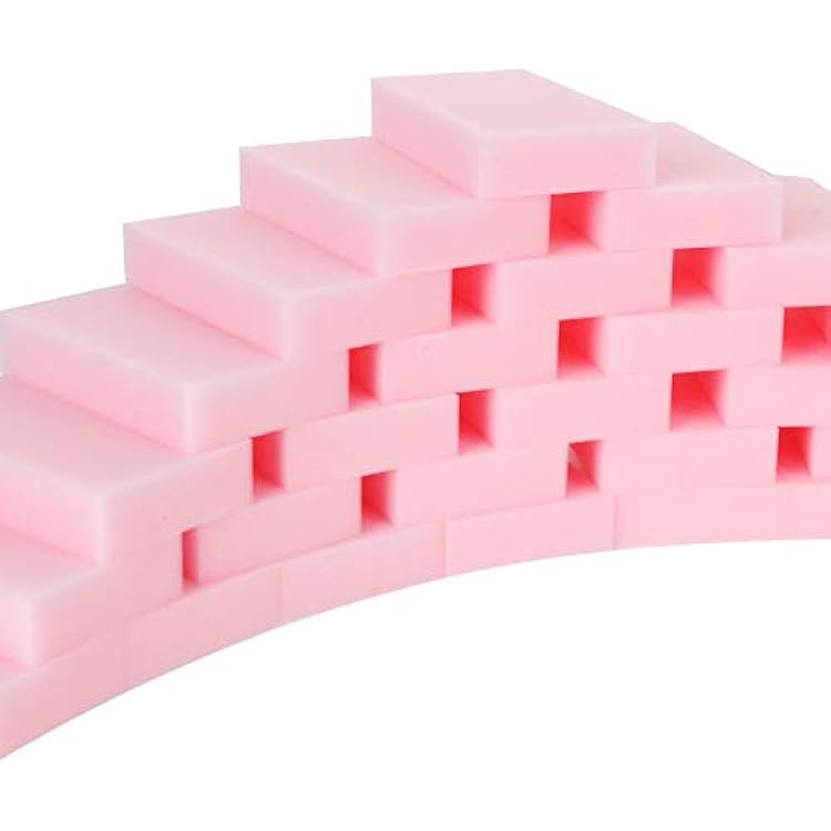 Acrux7 Magic Cleaning Eraser Sponge, Pack of 50 Melamine Foam Cleaning Pads for Bathroom, Kitchen, Floor, Baseboard