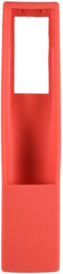 JEOZBM Remote Cover, Silicone TV Remote Control Case, Shockproof Remote Control Protector Replacement with Hanging Holes for an MR700Red