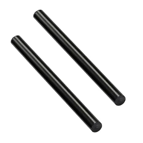 2 Pcs HDPE Rod,HDPE High Density Polyethylene Round Rod,1"x 13" Plastic Round Rod for Mechanical Processing of Various Parts and DIY Projects(Black)