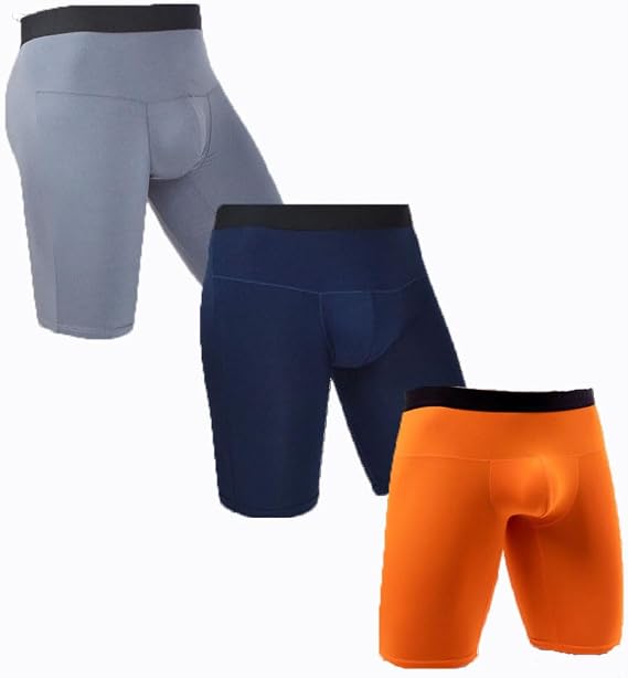 Men's underwear, elastic- soft-breathable boxer briefs,3-pack
