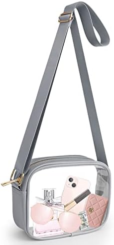 KETIEE Clear Crossbody Bag, Stadium Approved Clear Purse Bag for Concerts Sports Events Festivals