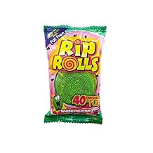 Rip Rolls - 24 Packs of Individually Wrapped 1.4 oz Rolls (Watermelon)