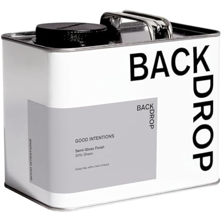 BACKDROP | Premium Interior Paint | Semi-Gloss Finish for Trim & Doors | Self-Priming, Low VOC, Green Wise Certified | GOOD INTENTIONS - Dusty lilac with a hint of black | 0.5 Gallon