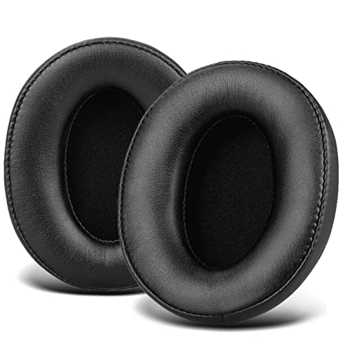Replacement for Sony MDR 7506 Earpads Cushions, Noise Isolation Over Ear Headphone Pads Fit for Sony MDR V6 MDR V7 MDR-CD900ST, Soft Protein Leather Easy Installation Black