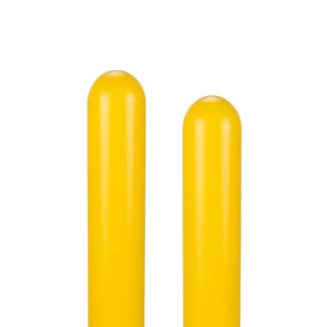 BollardGard 8" x 52" Round Top Bollard Cover - Innoplast (Yellow, 2-Pack)