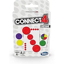 Hasbro Gaming Connect 4 Card Game for Kids, 2-4 Players 4-in-A-Row Game, Fun Summer Activities, Vacation Travel Essentials, Ages 8+