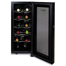 Koolatron Urban Series 12 Bottle Wine Cooler, Thermoelectric Wine Fridge, 1 cu. ft. Freestanding Wine Refrigerator for Home Bar, Small Kitchen, Apartment, Condo, Cottage, RV