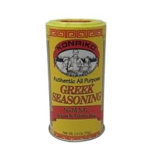 Konriko - Greek Authentic Seasoning 2.5 oz (Pack of 6) - Wheat Free - Gluten Free - No MSG