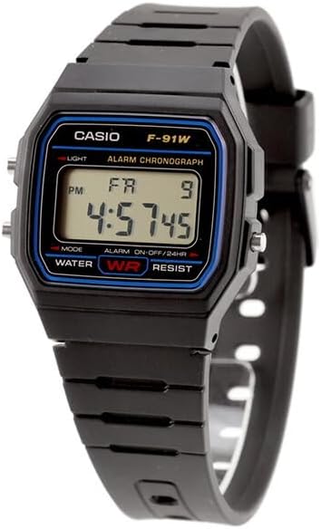 Casio カシオ Casio Collection Standard Quartz Men's and Women's Wristwatch F-91W-1 Parallel Import