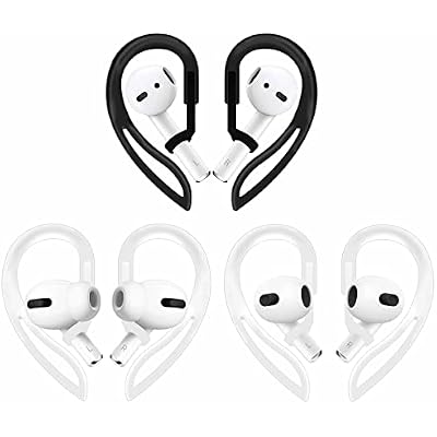 3 Pairs Ear Hooks Compatible with AirPods Pro 2nd 1st and 3 2 1, 360 Angle Rotation Adjustable Length Anti-Slip Sport Earhooks Wing Tips Holder Compatible with AirPods 3 2 1 and Pro 2 1-1B2T
