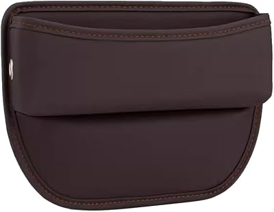 Car Seat Storage Box for Mercedes Benz AMG GLA GLB 180 180d 200 200d 220d 250 GLA GLB, Car Console Side Pocket with USB Charging Hole Car Interior Accessories,D Coffee
