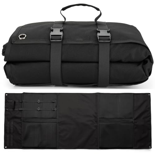 UNISTRENGH Outdoor Tactical Shooting Mat Padded Double-Sided Moisture-Proof Portable Placemat 1000D Waterproof Oxford Roll-Up Shooters Mat