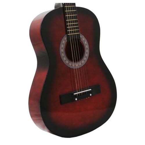 Coffee Acoustic Toy Guitar for Kids with Carrying Bag and Accessories & DirectlyCheapTM Translucent Blue Medium Guitar Pick
