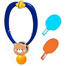 Table Tennis Training Device Equipment, Indoor Table Tennis Self Training Set, Hanging Pingpong Trainer, Pingpong Without Table, for Children, Youth, Middle Age, and Old Age (Blue)