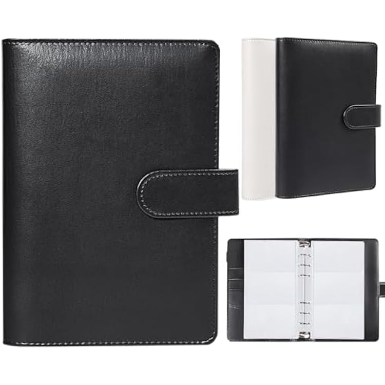 BYSTER Business Card Organizer, 40 Pack 240 Pockets Inner Refill Page Sleeves Business Card Holder Organizer, Professional PU Leather Business Card Book, Black