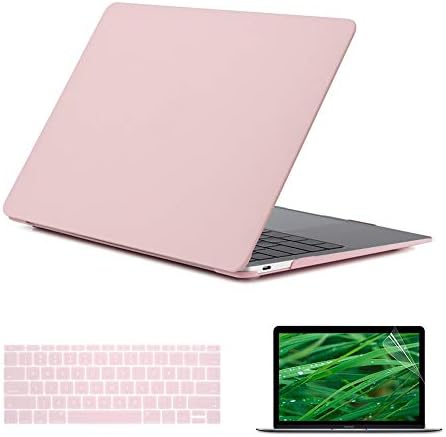 Se7enline Compatible with MacBook 12 inch Case Model A1534 20152016201720182019 Version Laptop Hard Shell Protective Case&Keyboard Cover Skin&Screen Protector,Rose Quartz