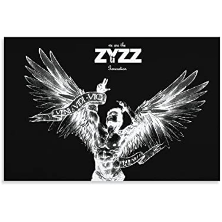Zyzz Poster Black and White Aesthetic Canvas Art Poster and Wall Art Print Decor Posters 12x18inch30x45cm