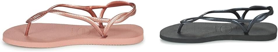 Havaianas Women's Luna Flip-Flop, Black, 6/7 UK