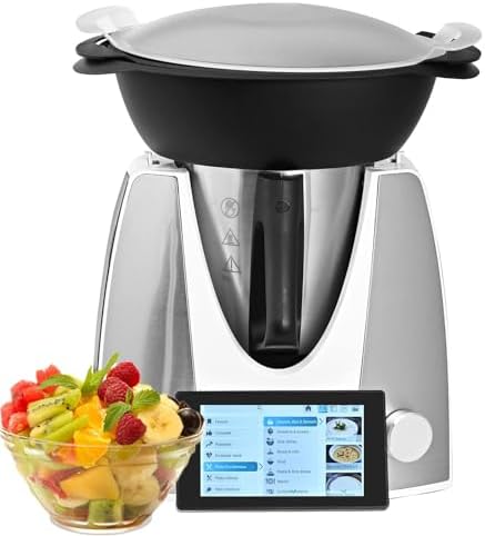 Food Processor Multicooker Cooking Robot with WiFi, 10+ Preset Functions, TFT Display - 2.5L Smart Auto Cooking Machine for Blend, Boil, Cook