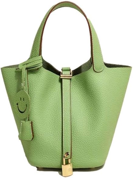 Bucket bags for women -uxury tote handbag - bucket bag - orange leather bag