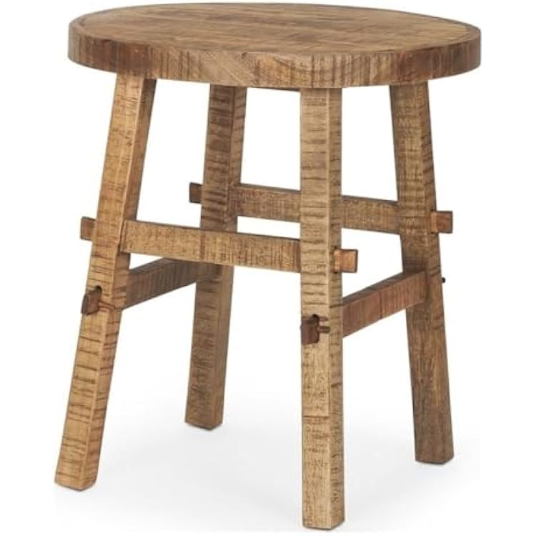 Mercana Rosie Small Brown Wood End Table