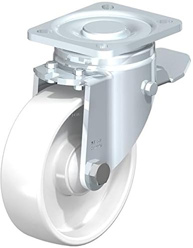 Blickle LH-PO 125K-1-ST Swivel Caster, 4.92" Wheel Diameter, 660 lb. Load Capacity