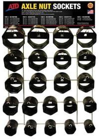 ATD Tools ATD-11293 22 Piece Axle Nut Socket Display