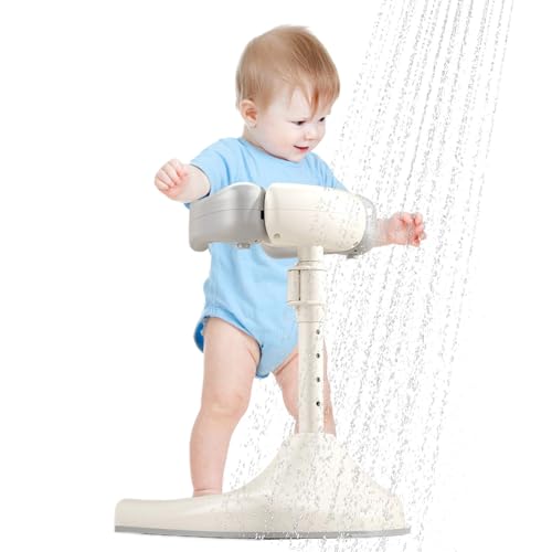 Baby Shower Stand - Adjustable Height Baby Shower Standing Support | Foldable Standing Toddler Bathtub | Bath Seat for Babies | Portable Bath Helper with Anti-Skip Base for Infants