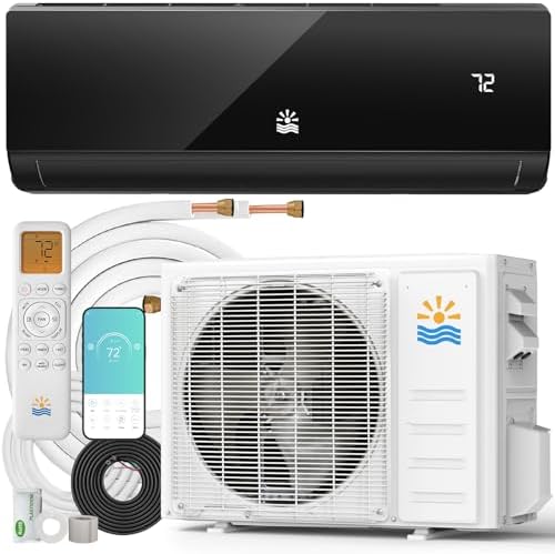 Mini Split Air Conditioner - 12000 BTU Ductless Mini Split AcHeating System, 115V 20 SEER2 Wifi Enabled Inverter, Split AC Unit with Precharged Heat Pump, 750Sq. Ft, R454B with Installation Kit