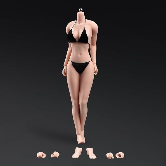 1/6 Scale Upgraded Version Movable Female Body Scale Steel Frame Super Flexible Seamless Body Large Bust 12 Inch Female Action Doll