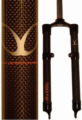 eXotic Rigid Carbon Mountain Bike Fork, Disc Brake & V Brake, 42.5cm for 26in Wheel