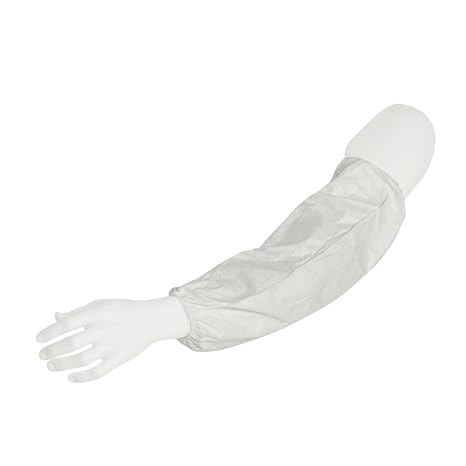 DuPont - TY500SWH00020000 Tyvek 400 TY500S 18-Inch Disposable Protective Sleeve with Elastic at Both Ends, White, Universal Size (Pack of 200)