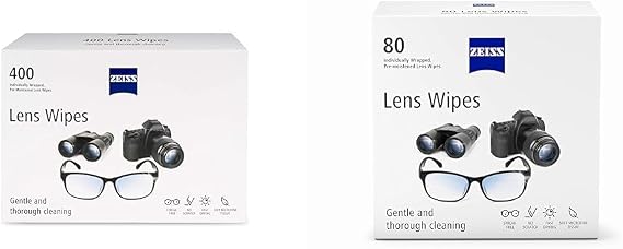 ZEISS Pre-Moistened Lens Wipes, 400 Count + 80 Count