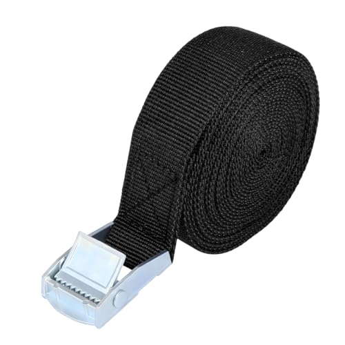 Lashing Straps with Buckles, 16.4ft x 1in Adjustable Cam Buckle Tie Down Strap, Heavy Duty Cinch Strap for Motorcycle Kayak Cargo Luggage, Universal Car Accessories